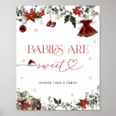 Santa Baby Babys sind süß Poster (Vorne)