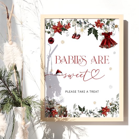 Santa Baby Babys sind süß Poster