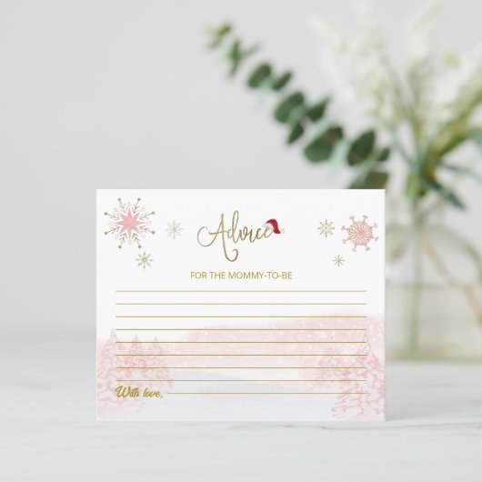 Santa Baby Budget Babyduschratenkarten (Stehend Vorderseite)