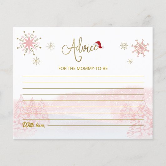 Santa Baby Budget Babyduschratenkarten (Vorderseite)