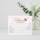 Santa Baby Budget Babyduschratenkarten (Stehend Vorderseite)