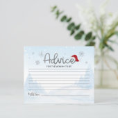 Santa Baby Budget Babyduschratenkarten (Stehend Vorderseite)