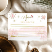 Santa Baby Budget Babyduschratenkarten