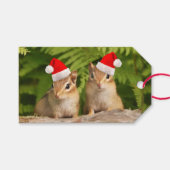 Santa Baby Chipmunks Geschenkanhänger (Vorderseite (Horizontal))