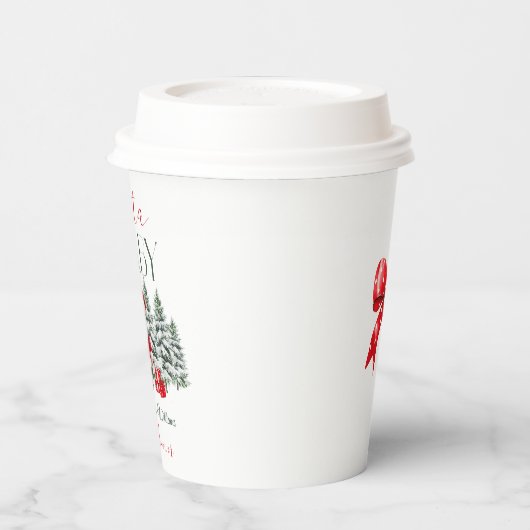 Santa Baby Christmas Baby Baby Dusche Willkommen Pappbecher (Links)