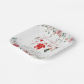 Santa Baby Christmas Baby Baby Dusche Willkommen Pappteller (Gewinkelt)