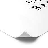 Santa Baby Christmas Baby Baby Dusche Willkommen Poster (Ecke)