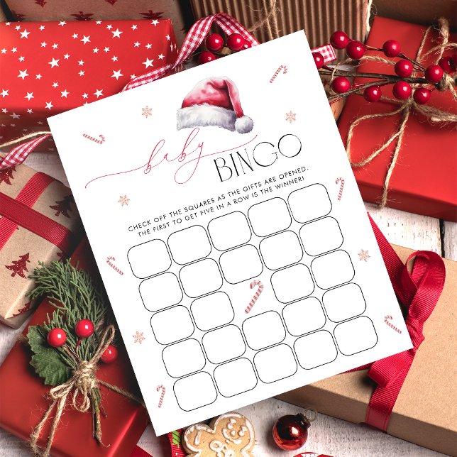 Santa Baby Christmas Baby Bingo Game Card (Von Creator hochgeladen)