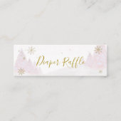 Santa Baby Christmas Baby Diaper Raffle Mini Busin Mini Visitenkarte (Vorderseite)