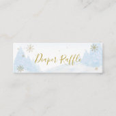 Santa Baby Christmas Baby Diaper Raffle Mini Visitenkarte (Vorderseite)