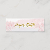 Santa Baby Christmas Baby Diaper Raffle Mini Visitenkarte (Vorderseite)