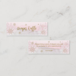 Santa Baby Christmas Baby Diaper Raffle Mini Visitenkarte