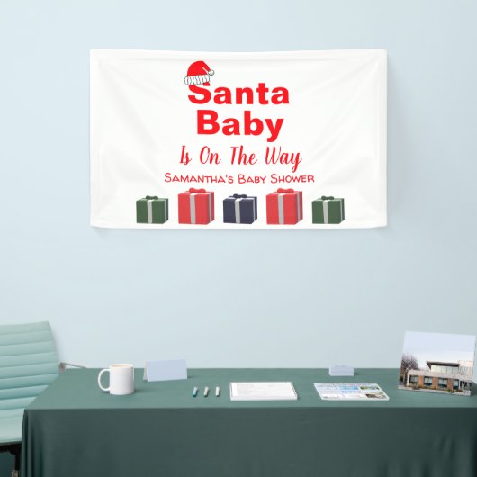 Santa Baby Christmas Baby Dusche Banner (Messeveranstaltung)