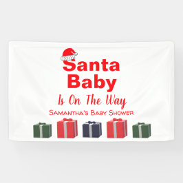 Santa Baby Christmas Baby Dusche Banner