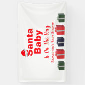 Santa Baby Christmas Baby Dusche Banner (Vertikal)