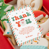 Santa Baby Christmas Baby Dusche Dankeskarte