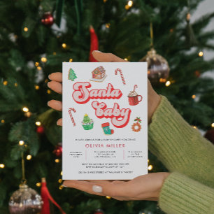 Santa Baby Christmas Baby Dusche Einladung