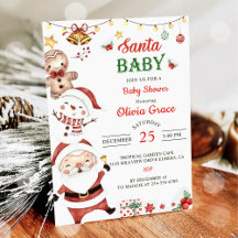 Santa Baby Christmas Baby Dusche