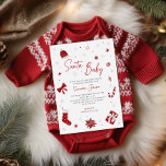 Santa Baby Christmas Baby Dusche Einladung<br><div class="desc">Die Einladung zur Babydusche erweckt die Wärme und Freude der Ferien und verbindet reiche, lebendige Töne mit sanften, winterlichen Touchs. Das Layout ist spielerisch und dennoch elegant, mit feierlichen Hinweisen und einer gemütlichen, festlichen Atmosphäre. Die sanften Akzente tanzen durch das Design und schaffen ein zauberhaftes Ambiente, das eine perfekte Einladung...</div>