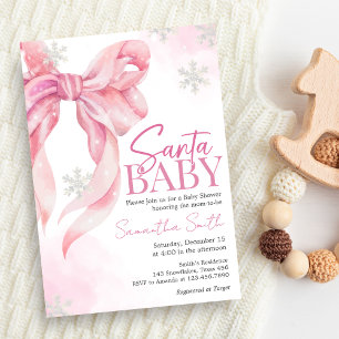 Santa Baby Christmas Baby Dusche Einladung