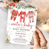 Santa Baby Christmas Baby Dusche Einladung