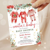 Santa Baby Christmas Baby Dusche Einladung