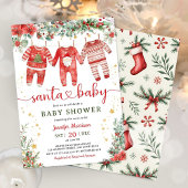 Santa Baby Christmas Baby Dusche Einladung