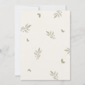 Santa Baby Christmas Baby Dusche Einladung (Rückseite)