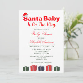Santa Baby Christmas Baby Dusche Einladung