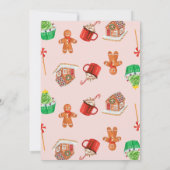 Santa Baby Christmas Baby Dusche Einladung (Rückseite)