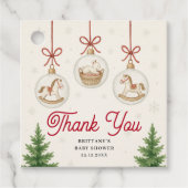 Santa Baby Christmas Baby Dusche Geschenkanhänger (Vorderseite)