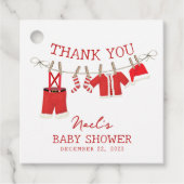 Santa Baby Christmas Baby Dusche Geschenkanhänger (Vorderseite)