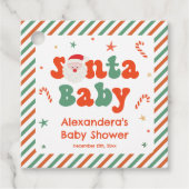 Santa Baby Christmas Baby Dusche Geschenkanhänger (Vorderseite)