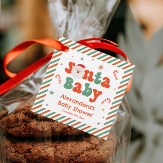 Santa Baby Christmas Baby Dusche Geschenkanhänger