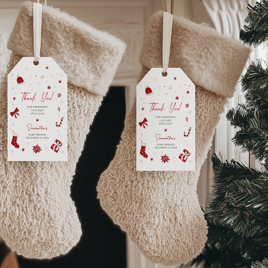 Santa Baby Christmas Baby Dusche Geschenkanhänger