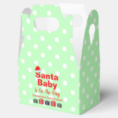 Santa Baby Christmas Baby Dusche Geschenkschachtel (Geöffnet)