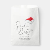 Santa Baby Christmas Baby Dusche Geschenktütchen (Vorderseite)