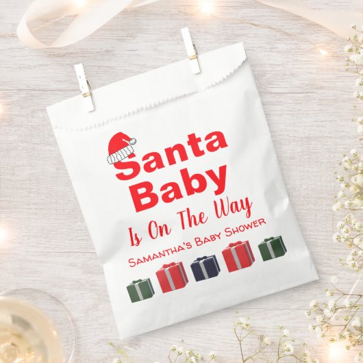 Santa Baby Christmas Baby Dusche Geschenktütchen (Ausgeschnitten)