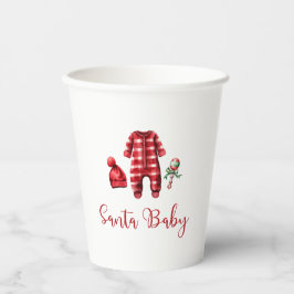 Santa Baby Christmas Baby Dusche Pappbecher