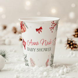 Santa Baby Christmas Baby Dusche Pappbecher