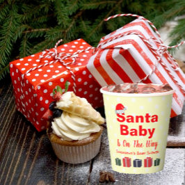Santa Baby Christmas Baby Dusche Pappbecher