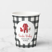 Santa Baby Christmas Baby Dusche Pappbecher (Vorderseite)