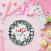Santa Baby Christmas Baby Dusche Pappteller (Party)