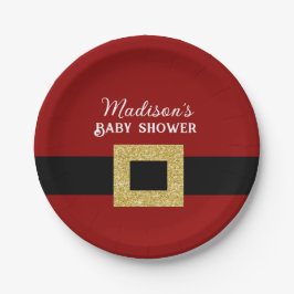 Santa Baby Christmas Baby Dusche Pappteller