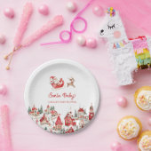 Santa Baby Christmas Baby Dusche Pappteller (Party)