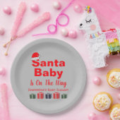 Santa Baby Christmas Baby Dusche Pappteller (Party)