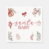 Santa Baby Christmas Baby Dusche Serviette (Vorderseite)