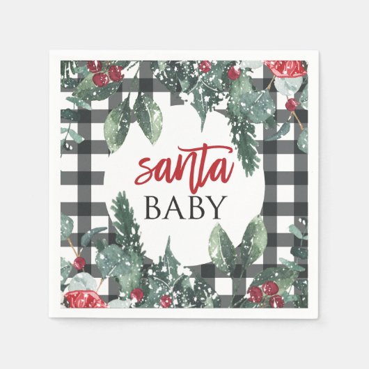 Santa Baby Christmas Baby Dusche Serviette (Vorderseite)
