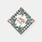 Santa Baby Christmas Baby Dusche Serviette (Ecke)