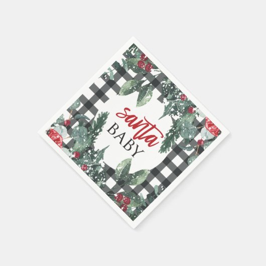 Santa Baby Christmas Baby Dusche Serviette (Ecke)